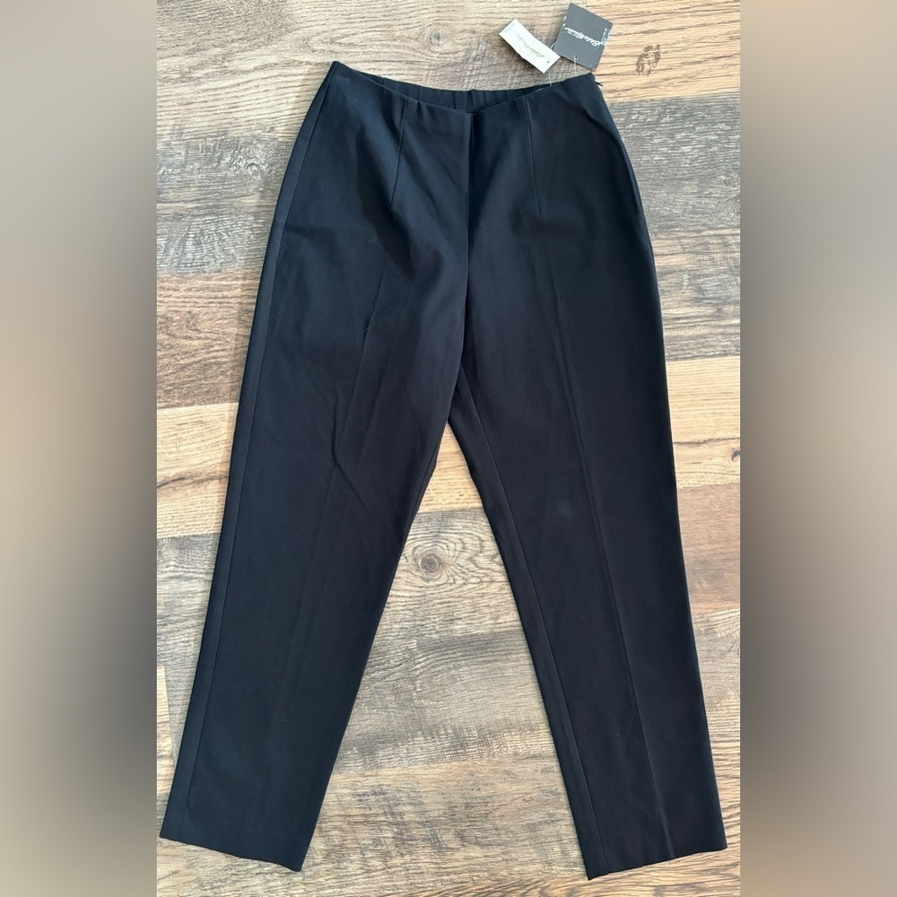 NWT Eddie Bauer Bremerton Dress Pants Size P4 Black Trousers‎ Womens